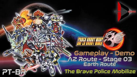 Super Robot Wars 30 (Demo) - Earth Stage 03 (Az Route): The Brave Police Mobilize [PT-BR][Gameplay]