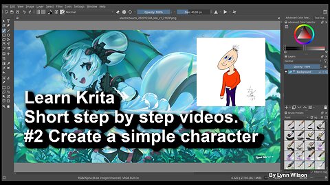 Learn Krita #2 Simple Character