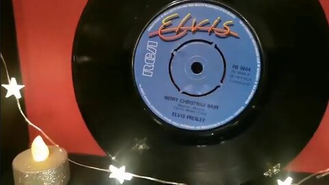Merry Christmas Baby ~ Elvis Presley ~ 1971 RCA 45RPM Vinyl Single ~ Dansette Popular MKII