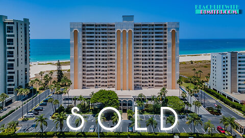 SOLD! Dimitri Presents Harbour Light Towers on Pristine Sand Key! 1270 Gulf Blvd # 1507