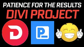 Divi Project Update! Got to be patient for the presearch grant results