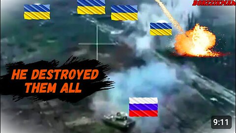 Russian Soldier Single-Handedly Destroyed 4 BRADLEY IFVs In Just 10 Minutes┃AFU Lost 12th US ABRAMS