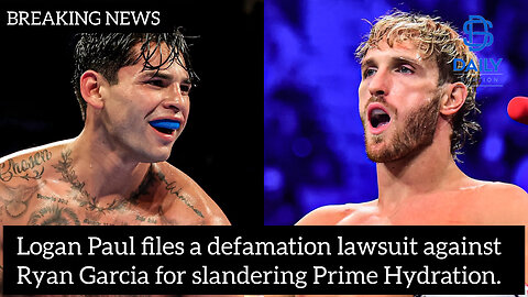 Logan Paul files a defamation lawsuit against Ryan Garcia for slandering Prime|Breaking news|