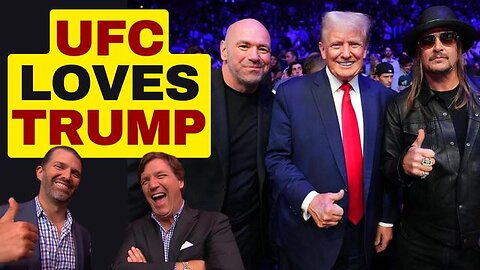 UFC FANS CHEER TRUMP