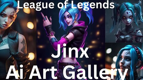 League of Legends Jinx Ai Art Gallery #leagueoflegends #jinx #midjourney