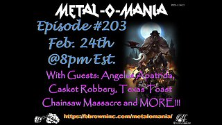 #203 - Metal-O-Mania - Angelus Apatrida - Casket Robbery - TTCM Crossover Special