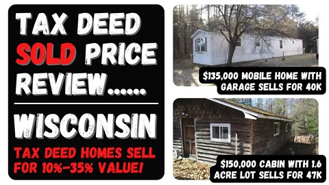 DID THEY GET A DEAL? TAX DEED HOMES & CABIN PROPERTY POST-SALE REVIEW!
