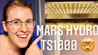 MARS HYDRO TS1000 UNBOXING 👩‍🔬 BLOWN AWAY BY THE QUALITY | Gardening in Canada 🌿