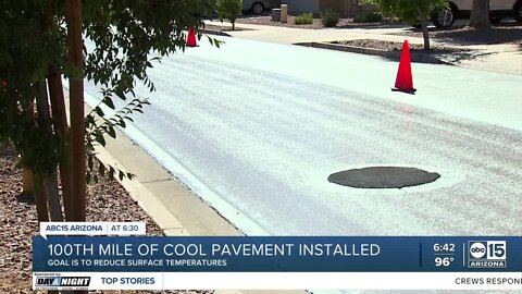 Phoenix installing 100th mile of 'Cool Pavement' in effort to lower temperatures