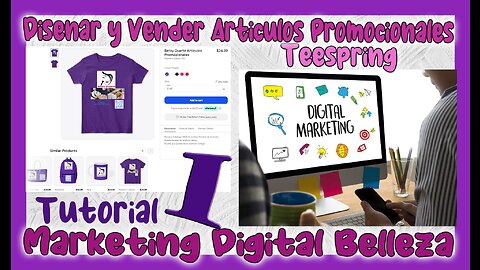 🆕 Diseñar y Vender ARTÍCULOS PROMOCIONALES con TEESPRING ✅ Marketing Digital ✅ Tutorial 1