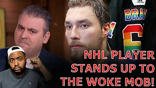 Woke Journalist LOSES IT Over BASED NHL Hockey Player REFUSING TO Wear LBGTQ Patch On Pride Night!