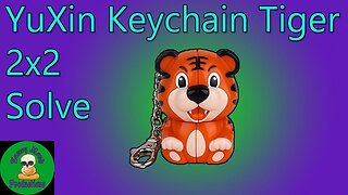 YuXin Keychain Tiger 2x2 Solve