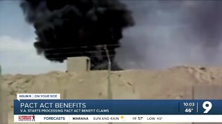 V.A. processing veteran benefit claims promised by the PACT Act