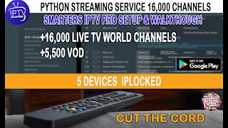 Python IPTV on Smarters IPTV EPG
