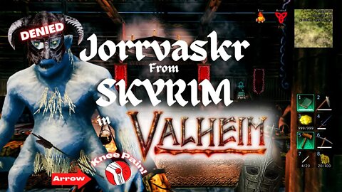 ᛡᚩᚱᚱvᚪᛋkᚱ | Jorrvaskr From Skyrim in Valheim | Timelapse Build