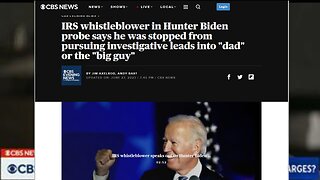 IRS whistleblower says he was told not to pursue leads involving President Biden