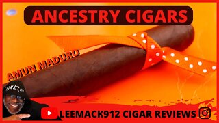 Ancestry Cigars Amun Maduro Cigar Review | #leemack912 (S07 E44)