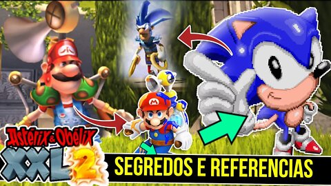 Sonic e Mario ?! - 50 Segredos e Referencias no Asterix XXL 2