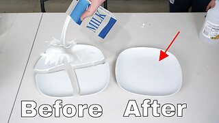 Can You Fix a Broken Plate with Milk? The Milk Plastic Experiment