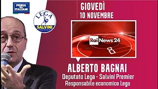 🔴 Interventi dell'On. Alberto Bagnai su RaiNews24 (10/11/2022)