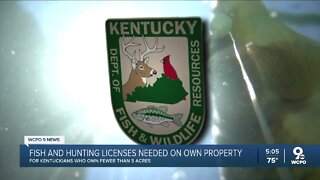 Kentuckians who own less than 5 acres now need licenses to fish, hunt on own property