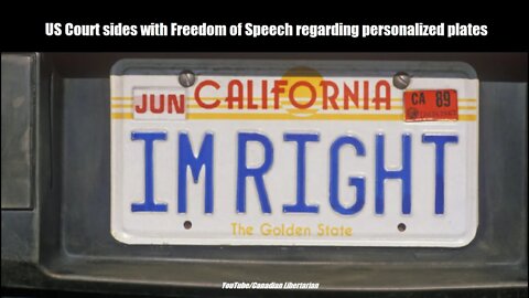 US Court sides with Freedom of Speech regarding personalized plates