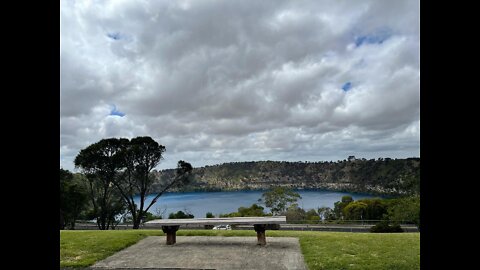 Blue lake or a volcano!