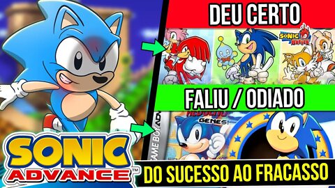 Especial Todos os JOGOS do Sonic no GBA - Evolução Sonic Advance | Rk Play