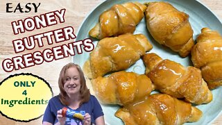 Delicious HONEY BUTTER Crescent Rolls, 4 Ingredients Only