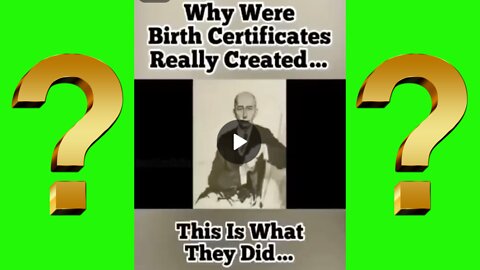 Why Birth Certificates Were Really Created