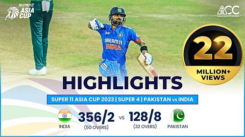 Super11 Asia Cup 2023 | Super 4 | Pakistan vs India | Full Match Highlights