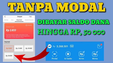 TANPA MODAL!! Aplikasi penghasil saldo dana gratis 2022