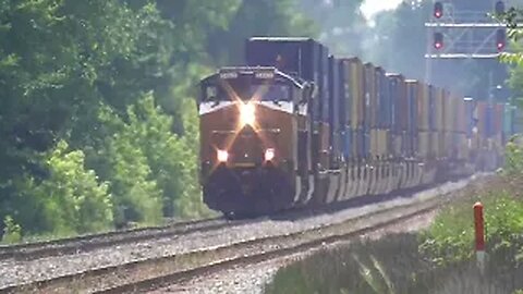 CSX I135 Intermodal Train From Sterling, Ohio July 1, 2022