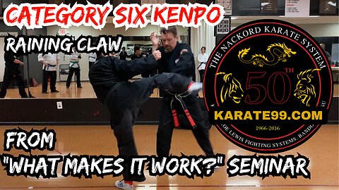 Kenpo: Raining Claw. From "what makes it work?' seminar