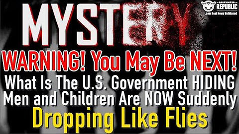 Shocking News - You May Be Next! What Is The US Gov Hiding 08/21/23..