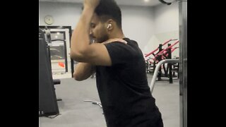 Triceps training for long head of the triceps