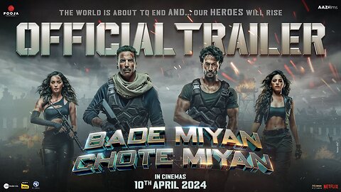 Bade Miyan Chote Miyan-Official Hindi Trailer | Akshay, Tiger, Prithviraj | AAZ |In Cinemas