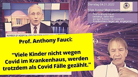 Prof. Fauci: Viele Kinder nicht wegen Covid im Krankenhaus, werden trotzdem als Covid Fälle gezählt