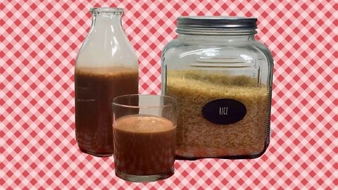 HOMEMADE RICE MILK!! CHOCOLATE COCONUT RICE DRINK!! PANTRY POWER!