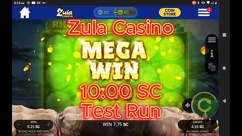 Zula Casino 10 00 Test Run on new casino