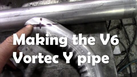 Quick video. GM Vortec project. How to make a Y pipe for the exhaust