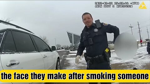 Cop smokes dude on body cam for "resisting"