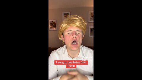 President Donald Trump sings another song to Sleepy Joe