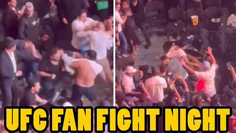 UFC Fight Night Mexico | Wild Brawl Erupts in UFC Stands: Fan KO'd by Brutal Left Hook!