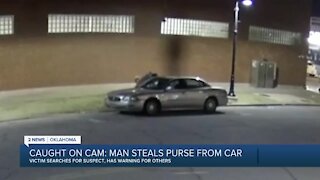 CAUGHT ON CAMERA: MAN STEALS PURSE FROM CAR