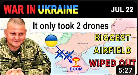 22 Jul- Ukrainians DESTROY CRIMEAN SUPPLIES OF AMMO - War in Ukraine Explained