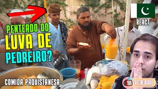 LUVA DE PEDREIRO e SUCO DE MANGA? RECEBA! Reagindo a COMIDAS DE RUA do PAQUISTÃO | Veja Aqui Reacts