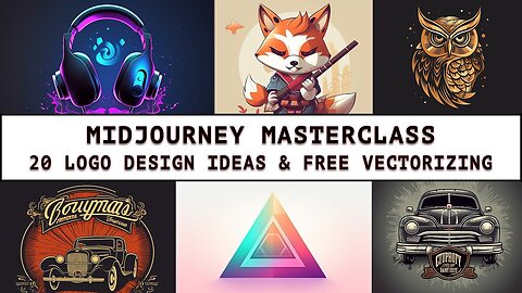 Midjourney Masterclass: 20 Logo Design Ideas & FREE Vectorizing (No Illustrator!)