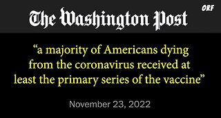 "No One is Safe until We are All Safe" | The Pandemic of the UNVACCINATED