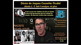 (Mes ajouts) Alexis COSSETTE-TRUDEL (Radio-Québec): décès de son père _ PLUS: Covid, Trump